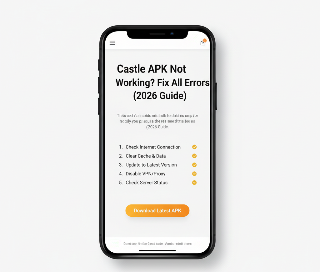 Castle APK not working fix guide