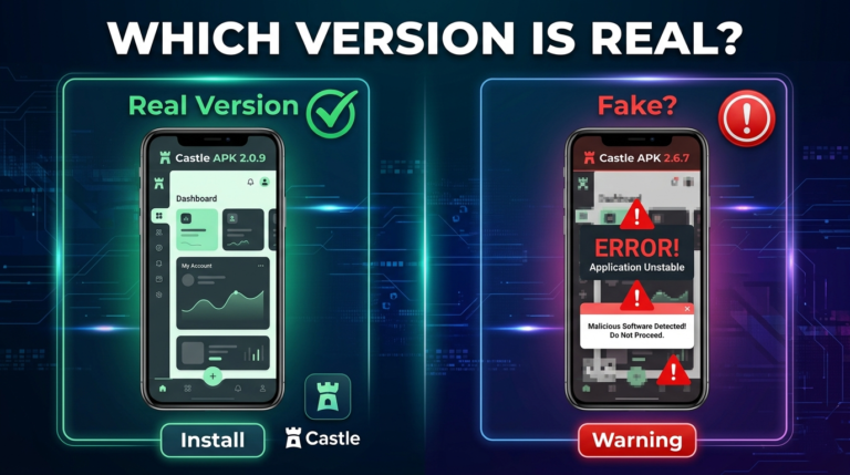 Castle APK 2.0.9 vs 2.6.7