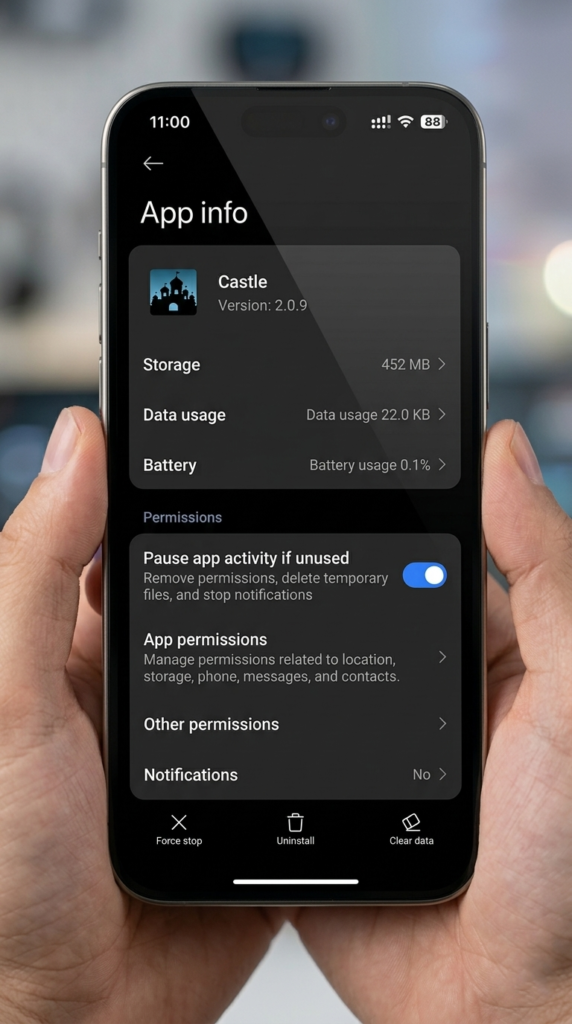 Castle APK latest version not working after update